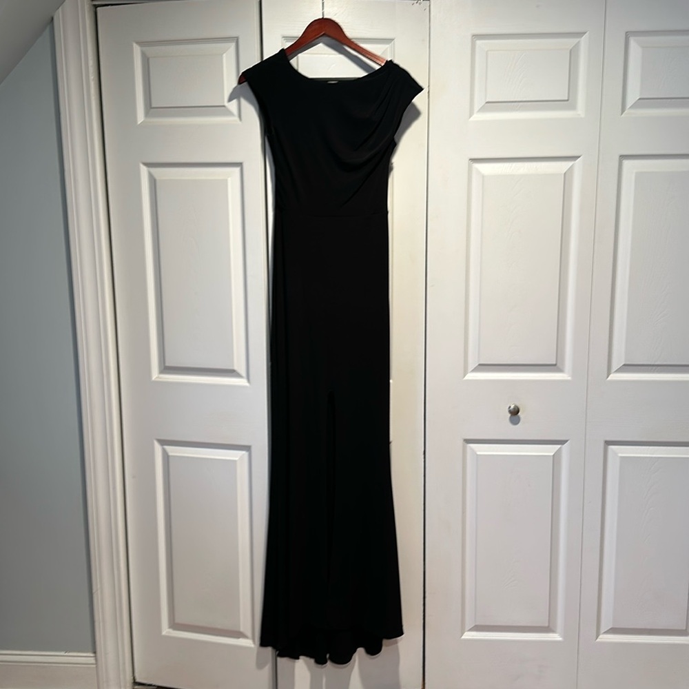 Rachel Zoe long black evening dress, size 4, black tie formal dresss